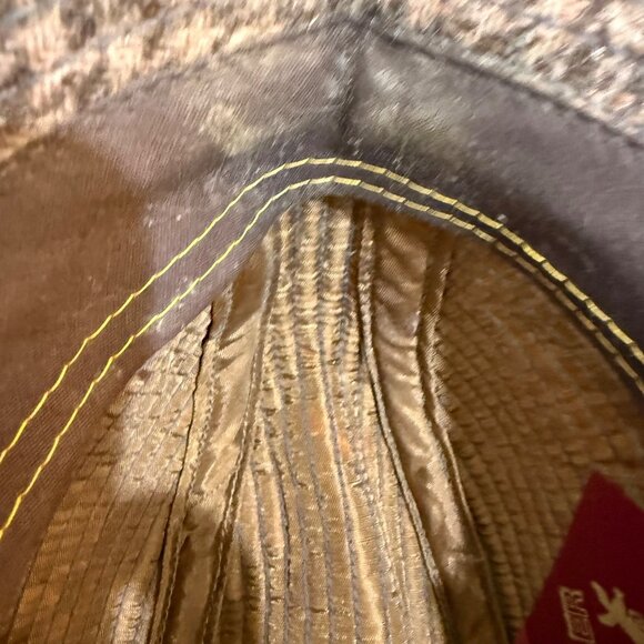 Country Gentleman Trilby Hat Brown Wool Houndstooth Tweed VTG England Grandpacor - Picture 8 of 13